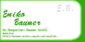 eniko baumer business card